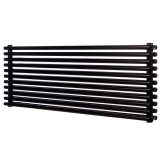 Трубчастий радіатор Betatherm горизонтальний Praktikum PH2 425x1200 (Чорний Ral9005M підк. 34) Фото - 1